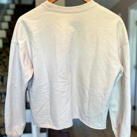 Barbie Women of Color Cropped Off White Crewneck Sweatshirt Womens Size Small - Picture 3 of 9